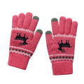 （New）Lady now Deer Knitted Thicken Glove Full Finger Touch creen Mitten Xma. 