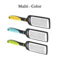 Lemon Zester & Cheese Grater - Cheese, Lemon, Ginger, Garlic, Vegetables, Fruits - Stainless Steel Protective Cover, Dishwasher Safe -27" cm Flat (Green).