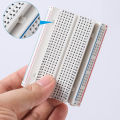 Medium Size bread board/breadboard 8.5cm x 5.5cm 400 holes White for DIY Electronic experimental, Science Project, Robotic projects etc.. 