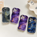 Jizetin for Vivo V25 5G V25E Back Cover Gilded Marble Cream Wavy Edge Soft Silicone Phone Case.