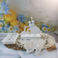 Cement Plaster Couple Ornament Mould Decorative Silicone DIY Craft Wedding Decor Molds Proposal Candlestick Mold for Wedding.