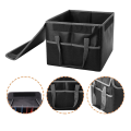 1 Piece Document Organizer File Box Waterproof Office Storage & Organization Portable Safe File Collapsible with Lid Black. 