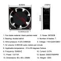SMUOM SF8025AT 220V Oil Bearing 8cm Silent Chassis Cabinet Cooling Fan.