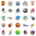 50 PCS Sports Stickers, Soccer Football Volleyball Golf Basketball Stickers, Sports Ball Stickers for phone.