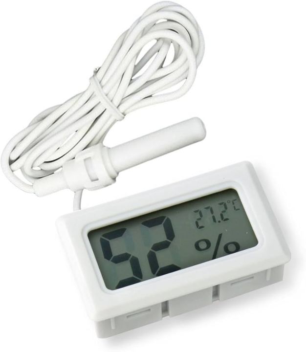 Digital LCD Mini Thermometer Hygrometer Fridge Freezer Temperature Humidity Meter - Portable Temperature Humidity Meter