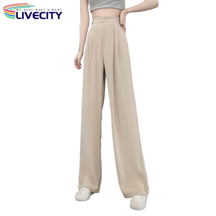 %E3%80%90Support-Cod%E3%80%91%20Formal%20Straight%20Leg%20Pants%20High%20Waist%20Wide%20Leg%20Office%20Trousers%20for%20Women%20Solid%20Color%20Straight%20Pants%20with%20Pockets%20High%20Waist%20Suit%20Pants%20-%20Image%203