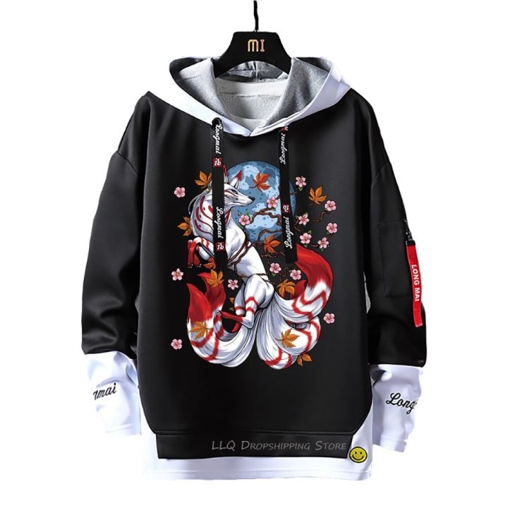 Kimetsu%20No%20Yaiba%20Sweatshirts%20Anime%20Two%20Piece%20Hoodies%20Nezuko%20Ribbons%20Letter%20Print%20Hoodie%20Demon%20Slayer%20Patchwork%20Sweatshirt%20-%20Image%205