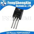 10pcs FDPF5N50UT TO-220F FDPF5N50 TO-220 5N50 5N50UT 500V 5A FDPF5N50T FDPF5N50FT N-Channel MOSFET, FRFET. 