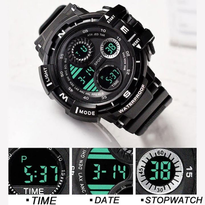 YIKAZE%20Black%20Digital%20Watch%20for%20Men%20Sports%20Watches%20Waterproof%20Outdoor%20Chronograph%20Hand%20Clock%20G%20Infantry%20Shock%20Student%20Wristwatch%20-%20Image%205