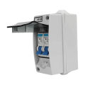 2 Poles Circuit Breaker, 6000A Power Distribution Box 230V 6A 16A for Lighting System. 