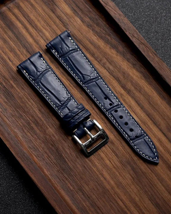 Leather%20Watchband%20Crocodile%20Leather%20Material%20Watch%20Band%20Wrist%20Strap%2020mm%2021mm%2022mm%20With%20Silver%20Stainless%20Steel%20Buckle%20-%20-%20Image%205
