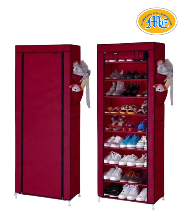 9 Layer non woven shoe cabinet