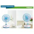 WEIDASI Rechargeable desk fan WD-219 (with Led light). 