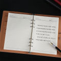 Multifunction PU Leather Notebook A5 Planner Daily Memos Note Book Refills Business Office Work Notepad Looseleaf Notebook.