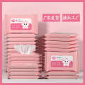 10 pieces of advertising in small packaging cleaning removable hand mouth baby wipes mini portable wet wipes.
