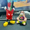 Xiaohongshu with the same Mickey pen holder resin ornaments, cartoon pie big star storage tube ornaments, desktop office decoration.