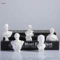 Classic Bust Statue Greek Sculpture Character Figurine Home Office Decor Resin Crafts Arias.