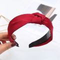 Wide Top Knot Hair Bands For Women Headdress Solid Color Cloth Headband Bezel Girls Hairband Hair Hoop Female Hair Accessories. 