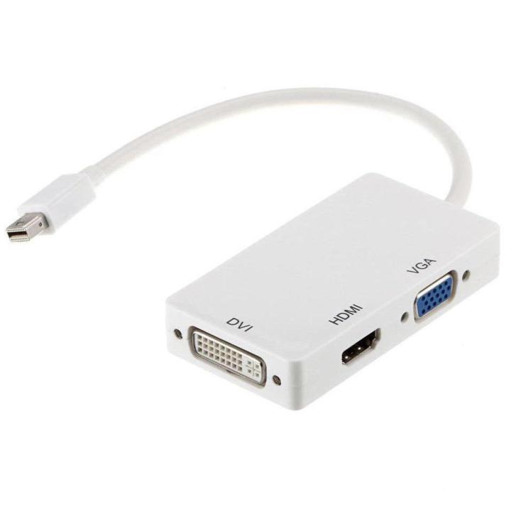 Mini DP Displayport Thunderbolt TO VGA HDMI DVI Adapter For
