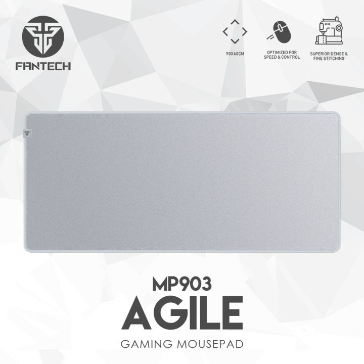 FANTECH AGILE MP903 MOUSE PAD SPEEDSILK Surface, Non-Friction Impacting Water-Resistant Coating Anti-Fray Edge Stitching Anti-slip base Large Type Space Edition
