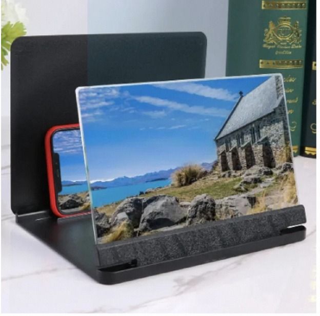 9D Glass Magnifier Mobile Accessories Mobile Phone Screen Amplifier Foldable 9D Glass For Android and iOS