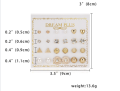 Trendy Fashionable 12 Pairs = 24 Pcs Mixed Design Stud Earrings for Girls Simple Stylish - Earring for Women New Collection. 
