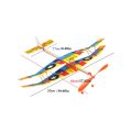 Biplane Glider Aircraft Thunderbird Rubber Band Power Plane Helicopter Model. 