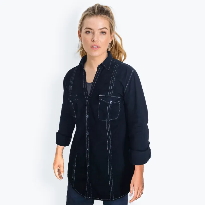 Blue%20Long%20Sleeve%20Denim%20Shirt%20for%20Women%20(CT-11)%20-%20Image%2010