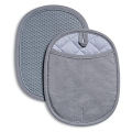 Asteroid Cotton Pot Holders With Silicone Grip,Pocket Pot Holder Kitchen Hot Pads Heat Resistant For Cooking And Baking.