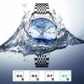 Swiss Genuine Business Fully Automatic Movement Watch Dual Calendar Waterproof Luminous Steel Band Men's Watch Non-Mechanical Men's Watch. 