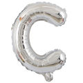 Alphabet Aluminum Foil Balloons Letters A-Z - SILVER.
