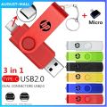 【Ready Stock+FREE Shipping+COD】HP Flash Drive 3 in 1 OTG USB Type C/Micro Flash Drive 2tb 1tb 512gb 256gb Pendrive High Speed Pen Drive for Phone/Tablet/PC. 