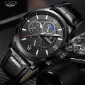 LIGE  Mens Watches Top Brand Luxury Brown Leather Casual Quartz Watch Men Sport Waterproof Clock Watch Relogio Masculino 8932. 
