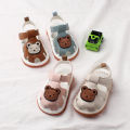 Summer New Whistle Boys' Sandals 0-1-2 Year Old Cow Muscle Sole Children's Calling Female Baby Shoes 2792. 