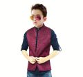 Printed Waistcoat for Kids – Stylish Partywear & Wedding Vest for Little Boys. 