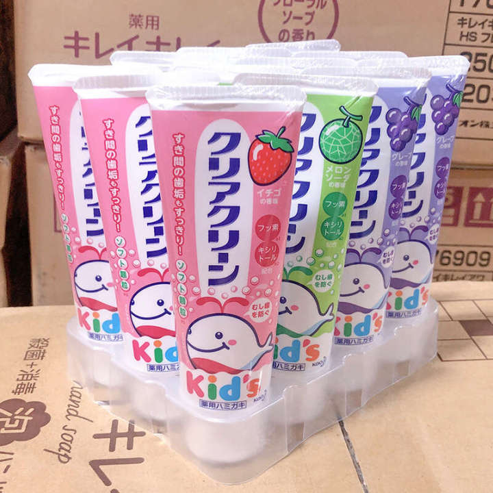 Flower%20King%20Children's%20Toothpaste%2070g%20Strawberry%20Grape%20Hami%20Melon%20Flavor%20-%20Image%205