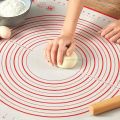 Fiberglass Silicone Baking Mat Large Kneading Pad Nonstick Surface Rolling Dough with Scale for Kitchen Cooking Bakeware Tools.