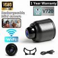 Mini Camera X5 Full HD WiFi 1080P 4K Wireless Support CCTV | Night Vision 140 Degree Wide Angle Lens Motion Detection Audio Video Recording Mobile App Remote Monitoring Professional Indoor Outdoor Gadget Black Color Recommended For Home Office Use. 