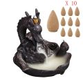 【Daily Necessities For Anyone Store】Ceramic Incense Burner Shape Buddha Lotus Incense Cones Stick Holder oke Waterfall Home Decor.