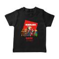 Smartynerdy Black Roblox Minecraft kids Cotton T-shirt.