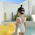 Children's princess girl, one-piece ins, Korean baby girl swimsuit, cute swimsuit.