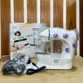 Portable Mini Sewing Machine - Dual Speed Mini Electric Pedal Double Threads Rewind Swing Machine For Travel. 