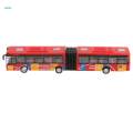 2x 1:64 Scale Alloy Pull Back Vehicle Bus Diecast Toy Gift for Kids. 