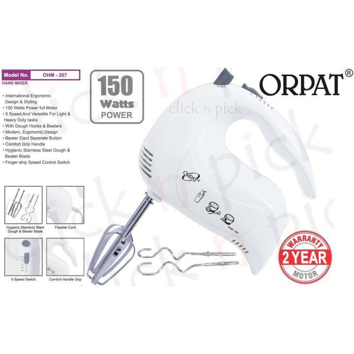 Orpat Brand Hand Mixer 150W