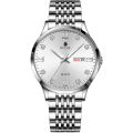 New men's ultra-thin watch waterproof luminous calendar Korean version quartz watch foreign trade Douyin AliExpress. 
