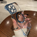 【Youyi】Hoce luxury plating frameless magnetic phone cases iPhone 15 14 13 12 11 Max 14 15 plus for MAG safe case thin clear pc hard cover. 