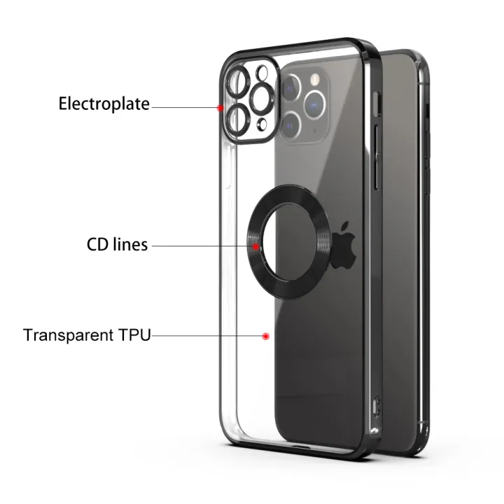 For%20Apple%20iPhone%2011%20Pro%20Max%20Electroplating%20Clear%20Transparent%20Soft%20TPU%20Phone%20Case%20Logo%20Showing%20Back%20Cover%20-%20Image%206