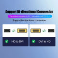 Group Vertical 4K HD High Definition Multimedia Ports To DVI Adapter Cable 24+1 DVI To High Definition Multimedia Ports Bi-direction Converter Cable. 