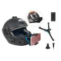 Helmet Chin Mobile Mount, Complete with a Secure Phone Holder, to Transform Motorcycle Helmet into a Versatile Stand. 