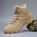 Men Tactical Boots Army Boots Mens Military Desert Waterproof Work Safety Shoes Climbing Hiking Shoes Ankle Men Outdoor Boots BunnyGarden.